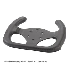 Laden Sie das Bild in den Galerie-Viewer, Dry Carbon Fiber Steering Wheel GT 300mm Open Lightweight Simulator Control Wheel Body RUNSCO CODE R300