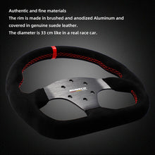 Load image into Gallery viewer, 330mm GT Steering Wheel Suede Competitive Karting Drift Racing PC Simulation Game Wheel Rim