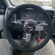 Load image into Gallery viewer, 330mm 13Inch Steering Wheel Suede Leather Sport Drift Steering Wheel Aluminum Frame 6061-T6 70mm/PCD