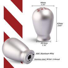 Load image into Gallery viewer, Gear Shifter Lever Head Knob for Honda Civic Type R FK8 FL5 Fit GD3 GK5 GE8 GR9 Tear Drop Shape 5/6 Speed Aluminum Alloy+steel
