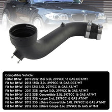 Load image into Gallery viewer, 3Inch Intake Turbo Charge Pipe Aluminum for BMW N55 135i 335i E92 E93 E82 XDrive 2011-2012 Intake Turbo Cooler Kit N55