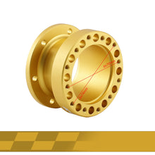 Load image into Gallery viewer, Gold CNC Steering Wheel Spacer 51/76/101mm, Anodized 6061-T6 Aluminum for Sim Racing Wheel Base-522S