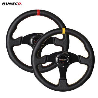 runsco sport steering wheel sim racing game rim wheel