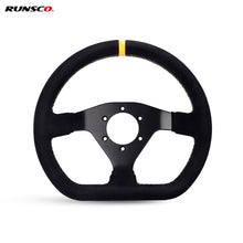 이미지를 갤러리 뷰어에 로드 , 300mm Sim Racing Steering Wheel Flat Suede PCD=6x70MM
