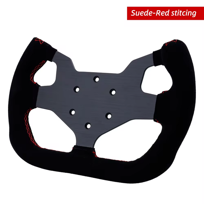 300mm GT Steering Wheel Flat Suede Car Drift Sim Game Steering Wheel Control 70mm/PCD 6061-T6