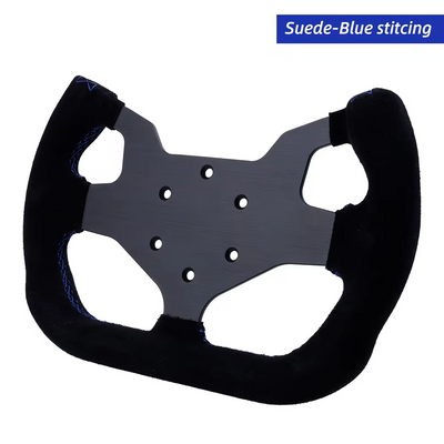 300mm GT Steering Wheel Flat Suede Car Drift Sim Game Steering Wheel Control 70mm/PCD 6061-T6