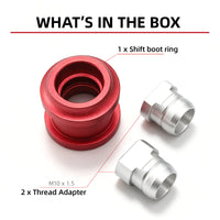 M10x1.5 Aluminum Shift Boot Collar Kit for Honda & Acura