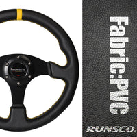 runsco sport steering wheel sim racing game rim wheel