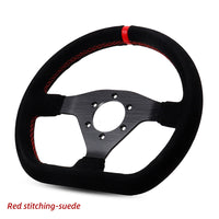 300mm Sim Racing Steering Wheel Flat Suede PCD=6x70MM