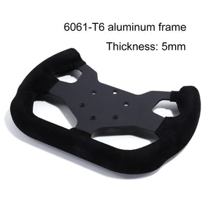 300mm GT Steering Wheel Flat Suede Car Drift Sim Game Steering Wheel Control 70mm/PCD 6061-T6