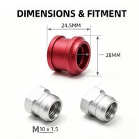 M10x1.5 Aluminum Shift Boot Collar Kit for Honda & Acura