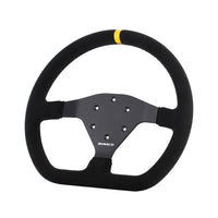 320mm Flat Steering Wheel Sim Racing Drift Pc Game Steering Wheel Control Suede Frame