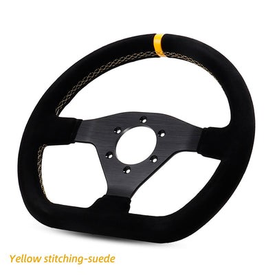 300mm Sim Racing Steering Wheel Flat Suede PCD=6x70MM