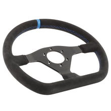 Загрузить изображение в средство просмотра галереи, Runsco 320mm Sport Steering Wheel D-Shape Suede 9040 Simulator Controller Rims Flat Drift
