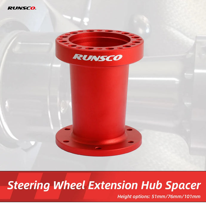 51mm 76mm 101mm Steering Wheel Extension Hub Spacer Sandblasting Red Anodizing for Racing Simulator Game Race Car