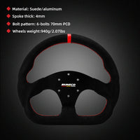 330mm GT Steering Wheel Suede Competitive Karting Drift Racing PC Simulation Game Wheel Rim