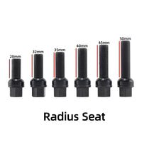 Extended Wheel Lug Bolts – R13 Ball Seat, 12.9 Grade | BMW / Audi / VW | M14x1.5 / M14x1.25 / M12x1.5 (10 pcs)