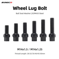 Extended Wheel Lug Bolts – R13 Ball Seat, 12.9 Grade | BMW / Audi / VW | M14x1.5 / M14x1.25 / M12x1.5 (10 pcs)