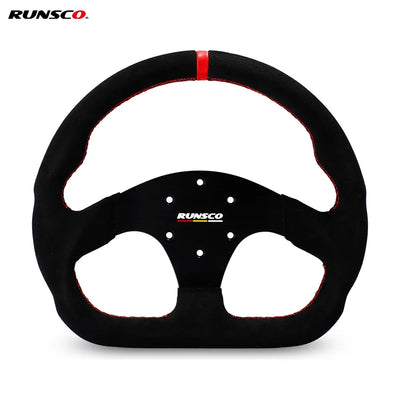 330mm GT Steering Wheel Suede Competitive Karting Drift Racing PC Simulation Game Wheel Rim