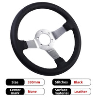 330mm 13Inch Steering Wheel Suede Leather Sport Drift Steering Wheel Aluminum Frame 6061-T6 70mm/PCD