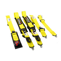 Race Seat Belt Harness Adjustable Harness Safe Shoulder Strap 2Inch 5 Points with Shoulder Pads -Runsco