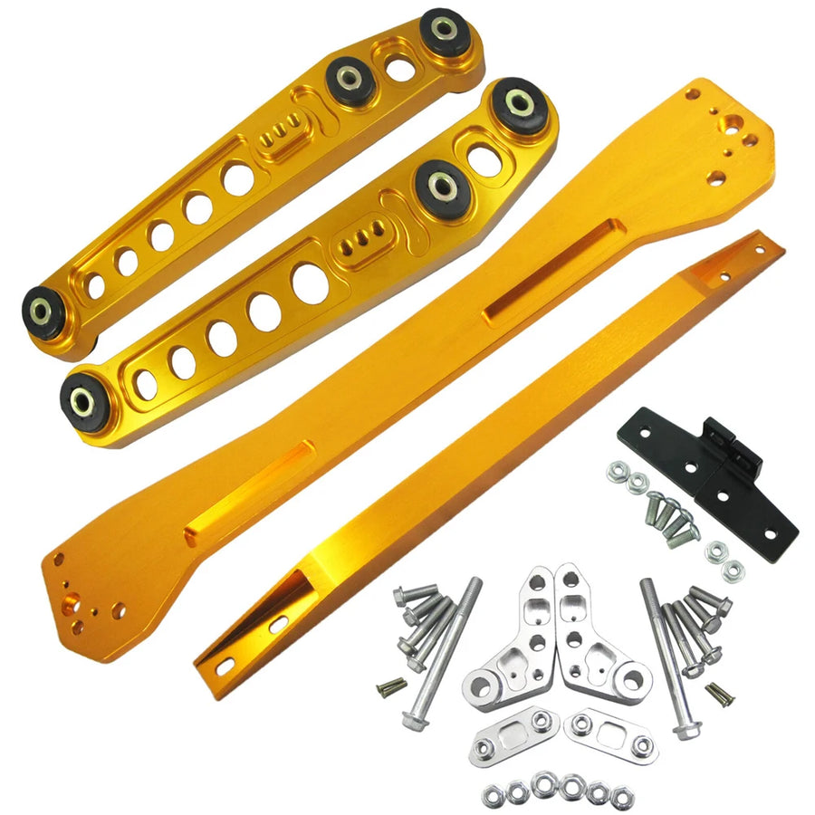 Rear Subframe Brace Tie Bar Lower Control Arm Complete kit For Honda Civic EK 96-00
