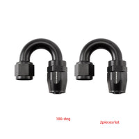 AN6 AN8 AN10 Hose End Fitting Swivel Adapter Aluminum Black