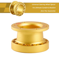 Gold CNC Steering Wheel Spacer 51/76/101mm, Anodized 6061-T6 Aluminum for Sim Racing Wheel Base-522S