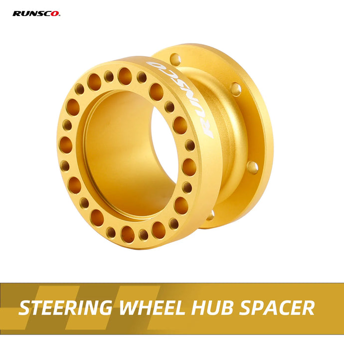 Gold CNC Steering Wheel Spacer 51/76/101mm, Anodized 6061-T6 Aluminum for Sim Racing Wheel Base-522S