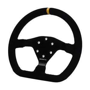 320mm Flat Steering Wheel Sim Racing Drift Pc Game Steering Wheel Control Suede Frame