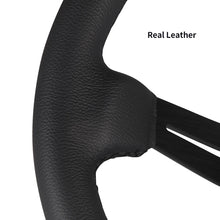 將圖片載入圖庫檢視器 Car Steering Wheel Real Leather JDM Steering Wheel Pc Game Sim Racing Drift Steering Wheel
