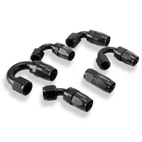 AN6 AN8 AN10 Hose End Fitting Swivel Adapter Aluminum Black