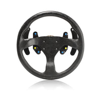Runsco 330mm Round Dry Carbon Fiber Steering Wheel, Ultra-light 385g