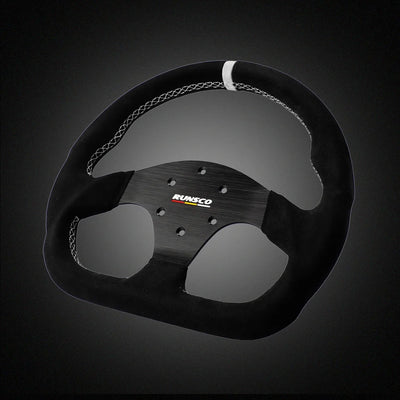 330mm GT Steering Wheel Suede Competitive Karting Drift Racing PC Simulation Game Wheel Rim