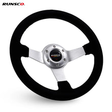 Charger l&#39;image dans la galerie, 330mm 13Inch Steering Wheel Suede Leather Sport Drift Steering Wheel Aluminum Frame 6061-T6 70mm/PCD
