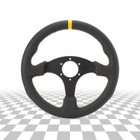 330mm Sport Steering Wheel Racing Simulator Controller Rims Flat Drift 13inch Suede Steering Wheel Runsco