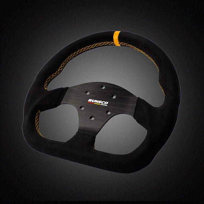 330mm GT Steering Wheel Suede Competitive Karting Drift Racing PC Simulation Game Wheel Rim
