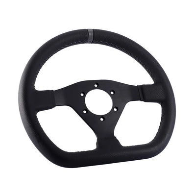 300mm Steering Wheel Flat Leather Car Drift Pc Sim Gaming Sport Control Rims PCD-6x70mm