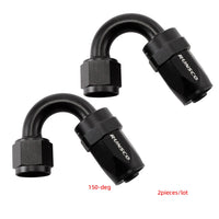 AN6 AN8 AN10 Hose End Fitting Swivel Adapter Aluminum Black