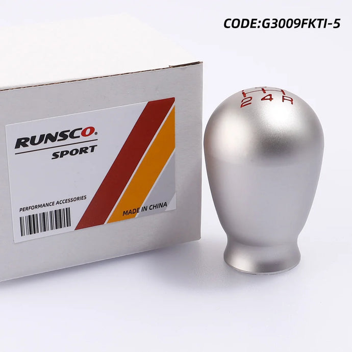 Gear Shifter Lever Head Knob for Honda Civic Type R FK8 FL5 Fit GD3 GK5 GE8 GR9 Tear Drop Shape 5/6 Speed Aluminum Alloy+steel