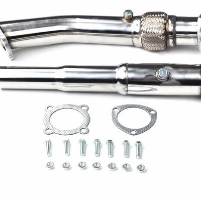 TURBO DOWNPIPE EXHAUST Manifolds Silver For 99-04 VW GOLF JETTA BEETLE 1.8T Engine Exhaust Systems
