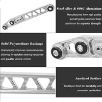 Rear Lower Control Arm Subframe Brace Tie Bar Kit for Honda Civic EK 96-00