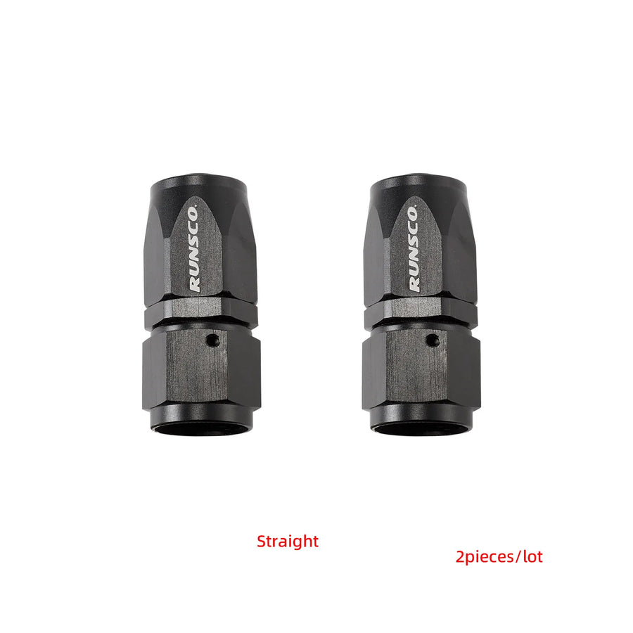 AN6 AN8 AN10 Hose End Fitting Swivel Adapter Aluminum Black