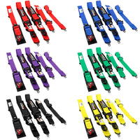 Race Seat Belt Harness Adjustable Harness Safe Shoulder Strap 2Inch 5 Points with Shoulder Pads -Runsco