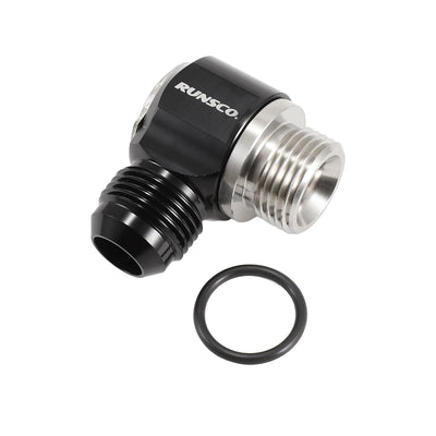 Turbo Brake Hose Fittings 6AN 8AN 10AN for Motorcycle & Automotive Stainless Steel Adapter Black Bolt Ring