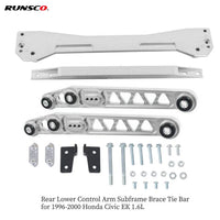 Rear Lower Control Arm Subframe Brace Tie Bar Kit for Honda Civic EK 96-00