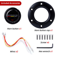 350mm/14Inch Car Steering Wheel Suede/Real Leather Drift Racing Game Simulator Steering Wheel Universal