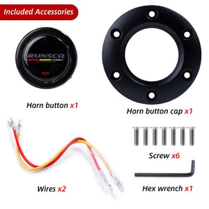 350mm/14Inch Car Steering Wheel Suede/Real Leather Drift Racing Game Simulator Steering Wheel Universal