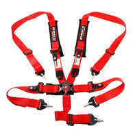 Race Seat Belt Harness Adjustable Harness Safe Shoulder Strap 2Inch 5 Points with Shoulder Pads -Runsco