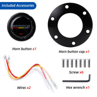 12Inch 300mm Steering Wheel Flat Leather Car Drift Pc Game Sport Wheels Control Universal PCD-6x70mm